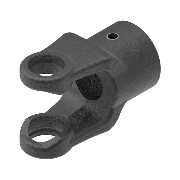 Round Bore Implement Yoke (w/ Keyway & Set Screw) 3" x3" x5"